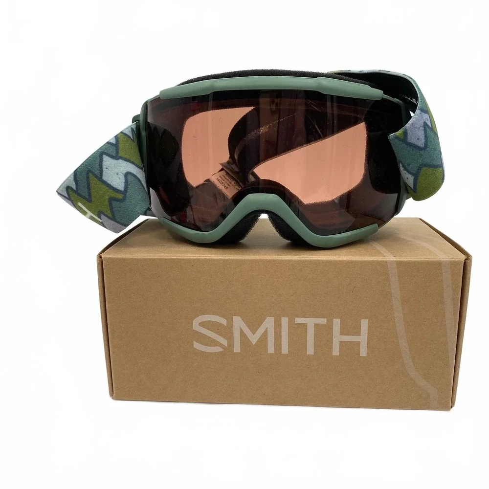 Smith Alpine Green Snowboarding Goggles | Boys M Regular